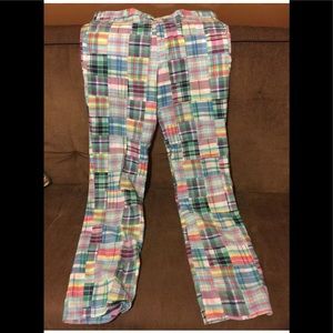BERLE MENS 40R MADRAS PANTS NWOT.